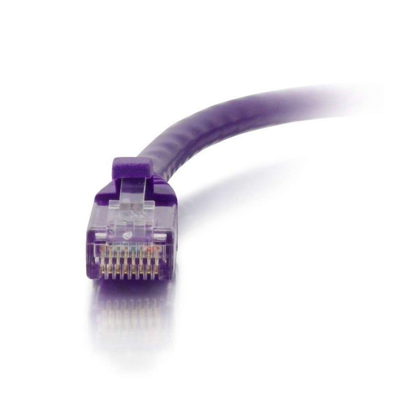 C2G Legrand Cat6 Ethernet Cable, Snagless Unshielded Cat6 Patch Cable, Purple Network Patch Cable, 30 Foot Snagless UTP Ethernet Cable, 1 Count, C2G 04033 - Image 2